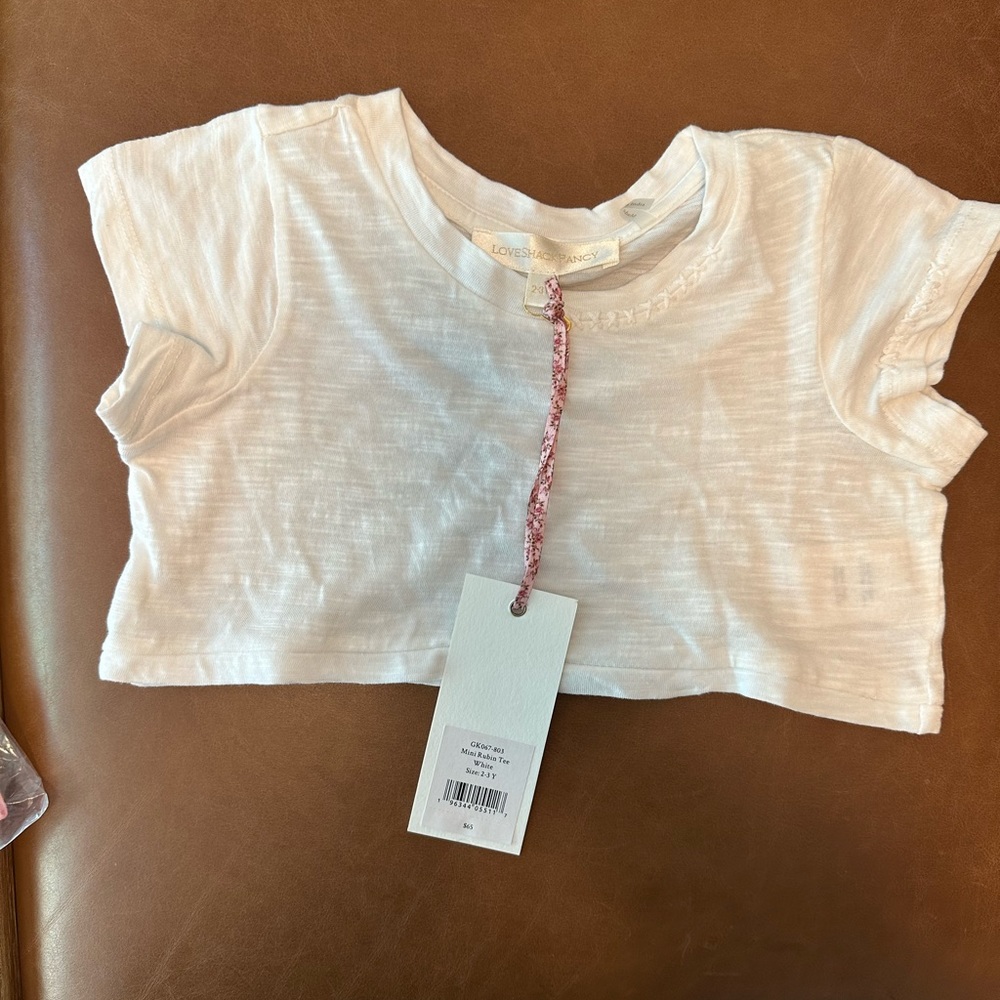 NWT Loveshackfancy mini Rubin tee